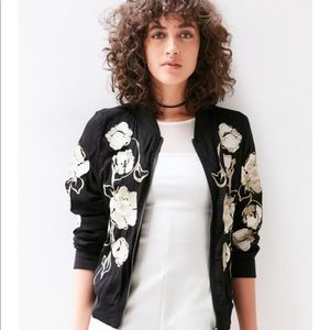 Kimchi Blue Embroidered Bomber Jacket